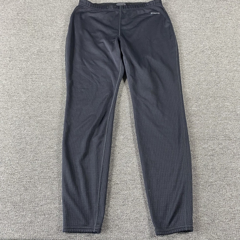 Patagonia R1 Pants Womens Large Black Polartec Grid Lined Regulator Base - Picture 1 of 8